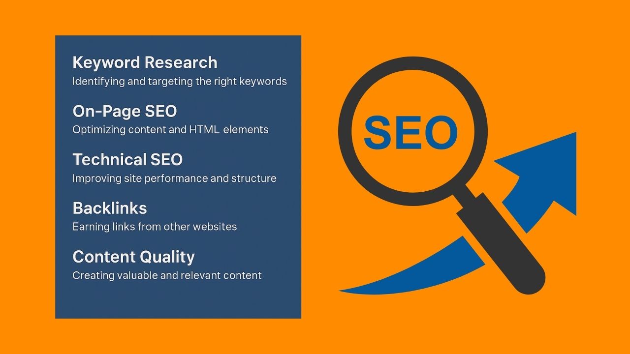 What are the 5 important concepts of seo?​